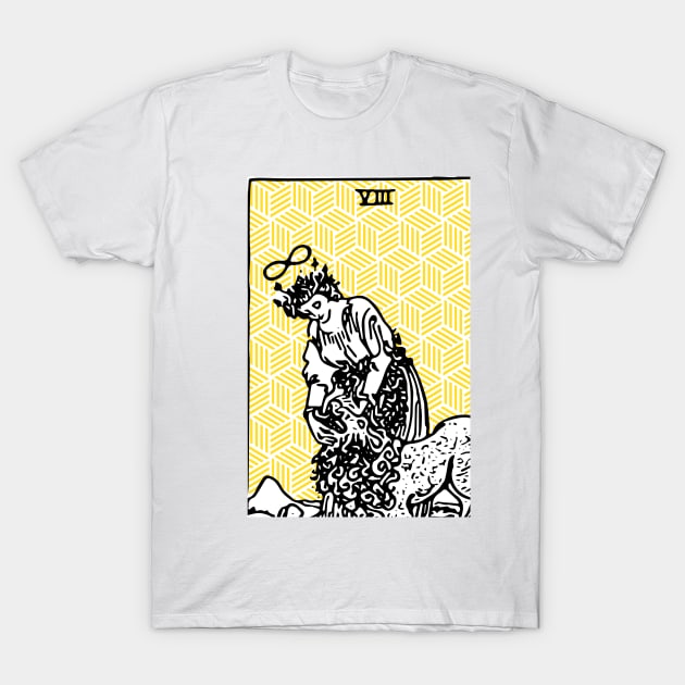 The Strength - A Geometric Tarot Print T-Shirt by annaleebeer